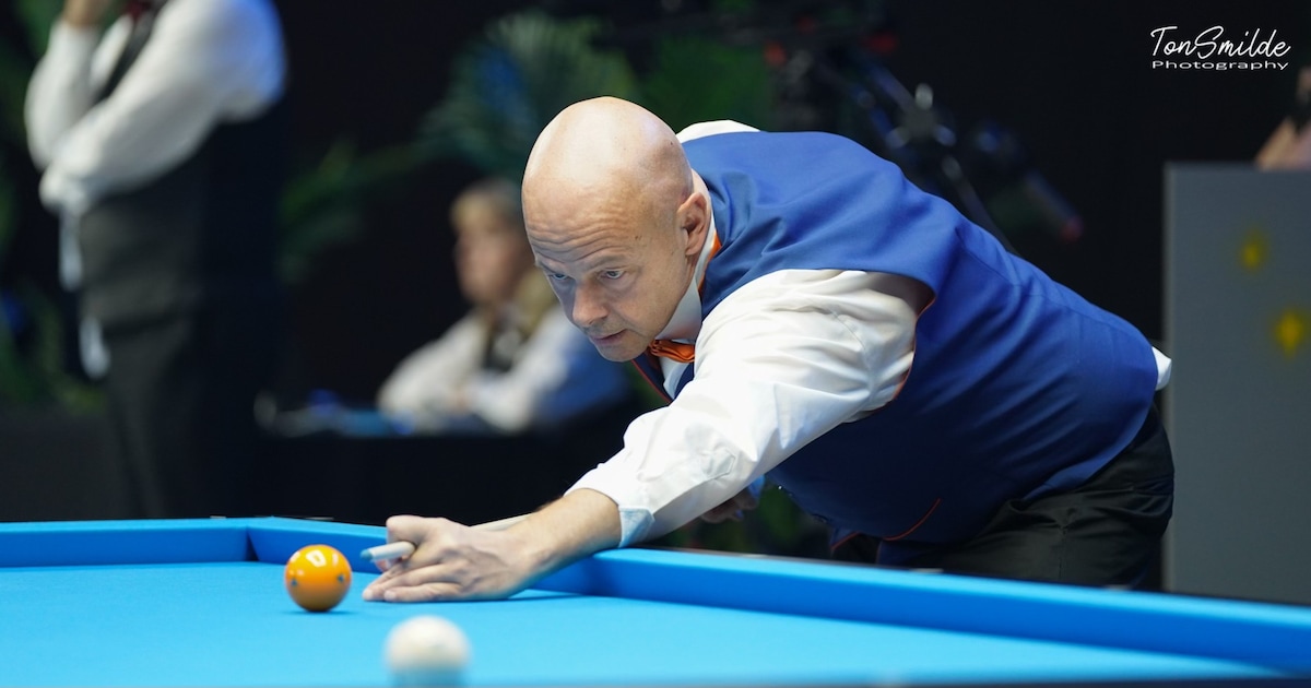 Kwartfinale WK is eindstation voor Jean Paul de Bruijn, biljarter uit Hulst verliest van Oostenrijke