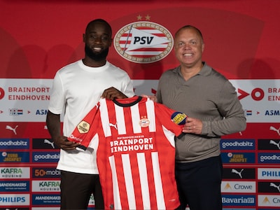 Lutsharel Geertruida gepresenteerd bij PSV: ‘Wat Feyenoord mij heeft gegeven, zal ik nooit vergeten’