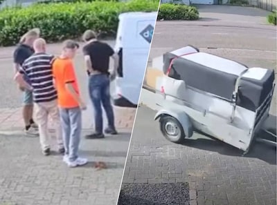 Verhuizing eindigt in poppenkast: man verliest aanhanger, rijdt achteruit en klapt op lantaarnpaal