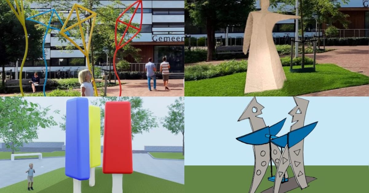 Waddinxveners kiezen opnieuw kunstwerk tegenover gemeentehuis