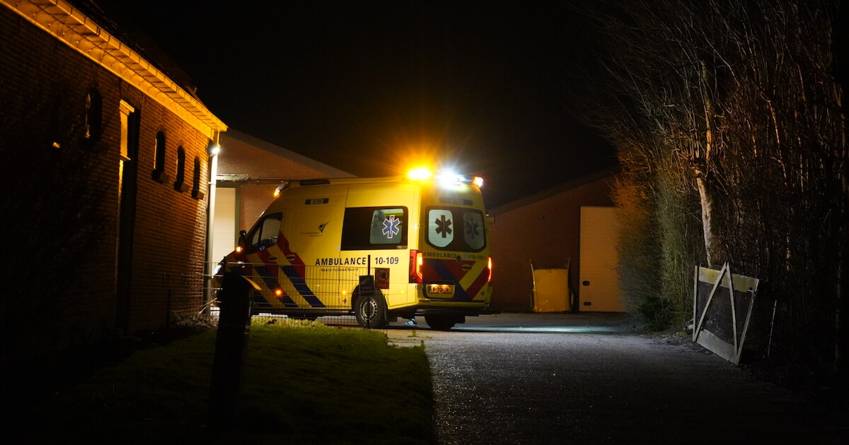 Buitenbrand op Westeinderweg in Wognum