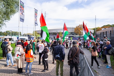 Pro-Palestinademonstratie bij start EK honkbal in Rotterdam wegens Israëlische deelname
