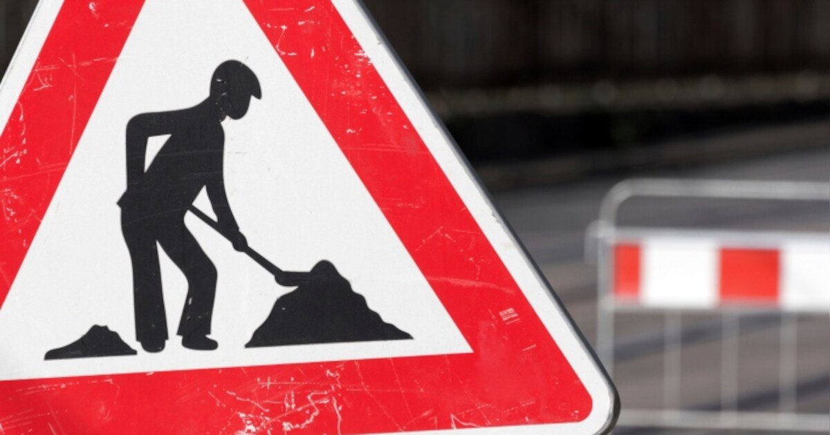 Wilhelminastraat in Brunssum afgesloten voor fietspadcoating