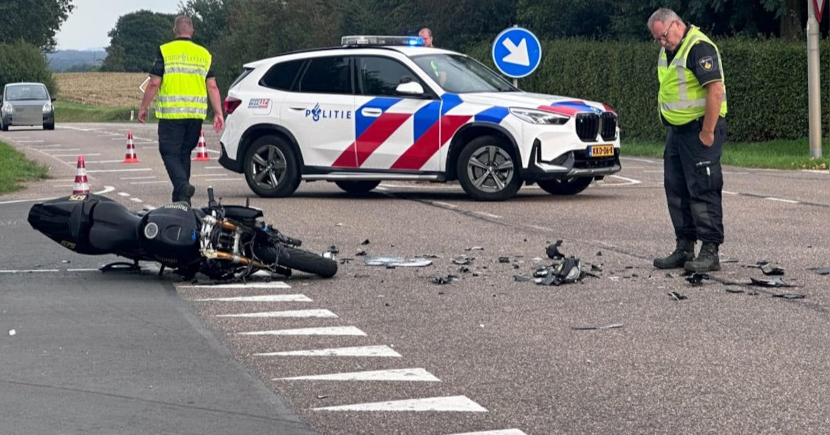 Motorrijder gewond bij aanrijding op Steenakkerweg in Doenrade
