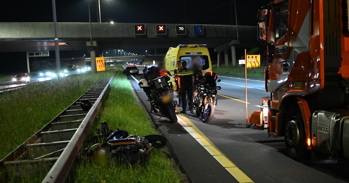 Motorrijder gewond bij ongeluk op A2 bij Vianen