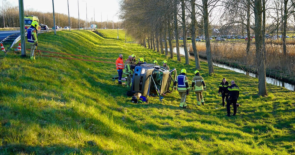 Ongeval met letsel op A7 in Berkhout