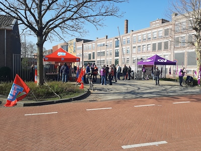 Werknemers Lantor gaan opnieuw staken uit vrees voor sluiting: ‘Directie voelt de druk’