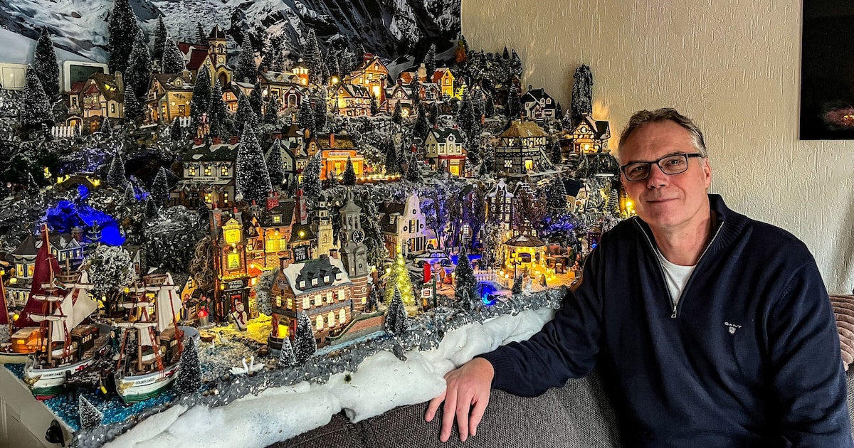 Niet vroeg genoeg: Schiedamse Ernst begon al in september met zijn kerstdorp