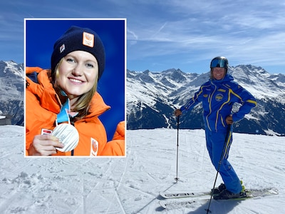 Lotte is skileraar. Als leerlingen over haar medailles horen, valt het stil: ‘Maar ik loop er niet m