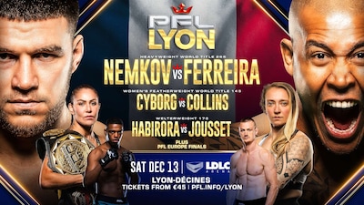 MMA-spektakel LIVE op deze site! Volg hier zaterdag de finales van het PFL World Tournament in Lyon