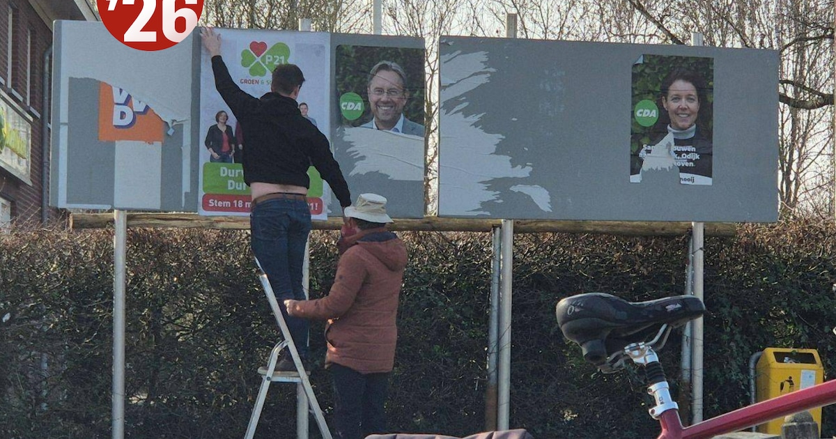 Verkiezingsposters in Bunnik tientallen keren vernield: ‘Blijf met je fikken van alle affiches af’