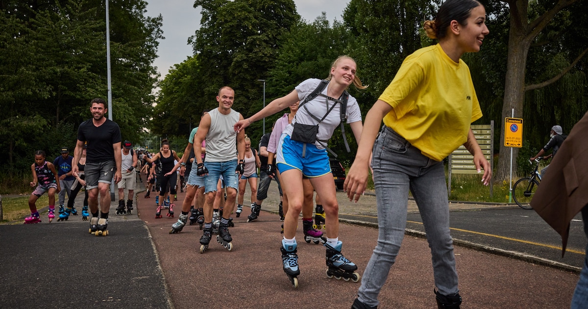 Vierdaagse skatetocht voert deelnemers langs winkelcentra in Spijkenisse