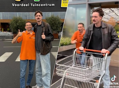 ‘Hysterische’ Arie en zijn tuincentrum gaan viraal na bezoek Bram Krikke: ‘Denk aan je schoonmoeder!’