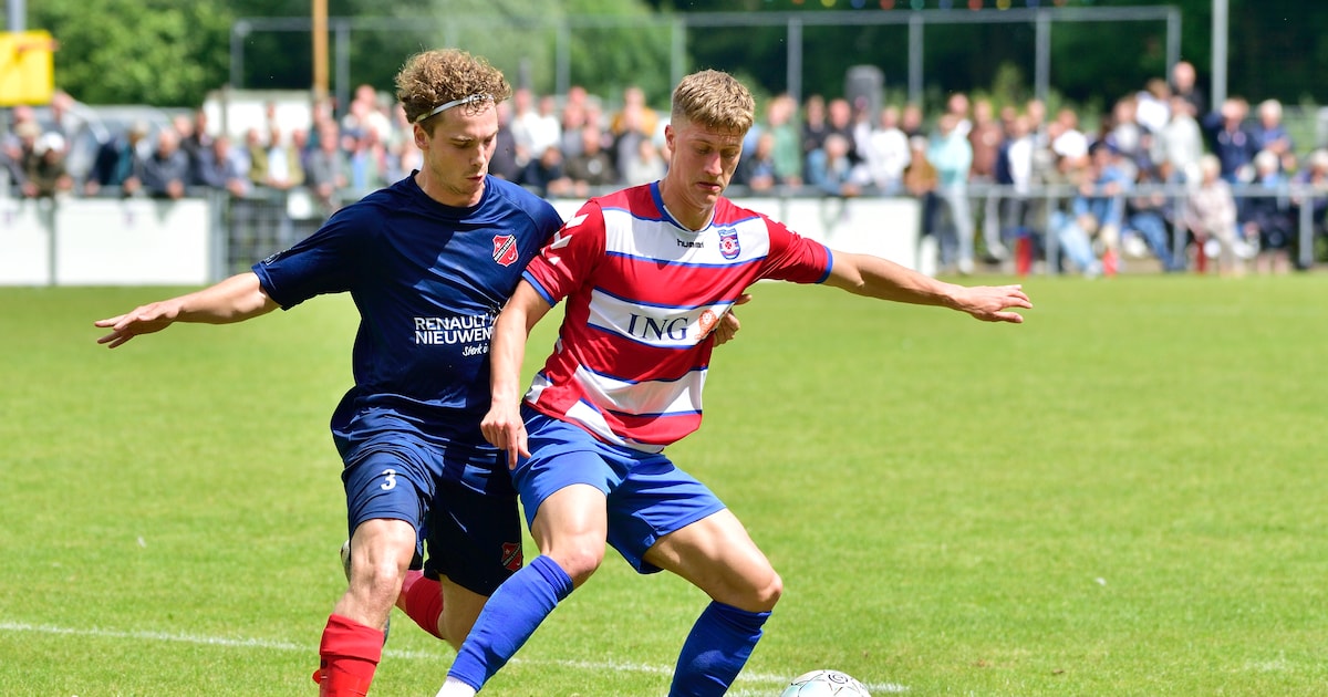 Sven Rietveld held van Oudewater, beslist duel met een dubbele treffer ...