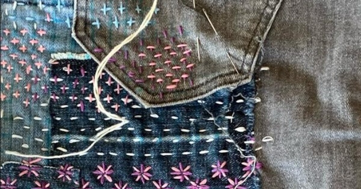 Sashiko-workshop in Maarssen: geef kapotte kleding een nieuw leven