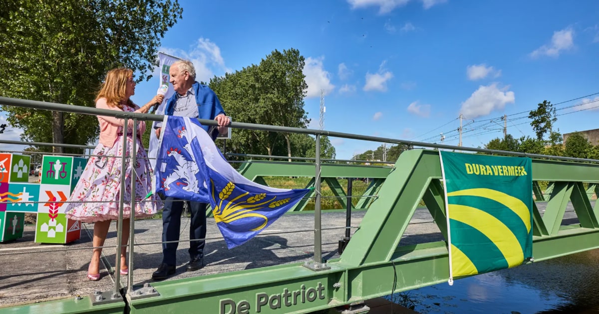 Nieuwe fietsbrug in Abbenes heet De Patriot, vernoemd naar verzetsgroep