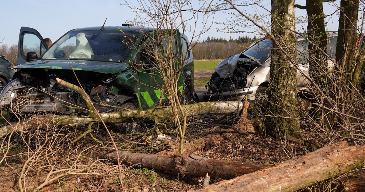 Ouder echtpaar botst op wagen van Staatsbosbeheer bij camping in Helenaveen