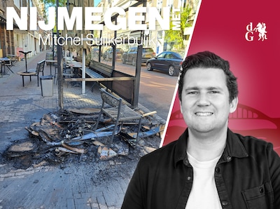 ‘Terras van bekende horecazaak in brand door dakloze, dat gaat toch veel te ver’