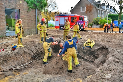 Gaslek tijdens archeologisch onderzoek legt werkzaamheden in Valkenswaard stil