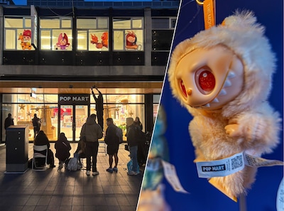 Uren voor de opening van Labubu-verkooppunt, staan de liefhebbers al in de rij
