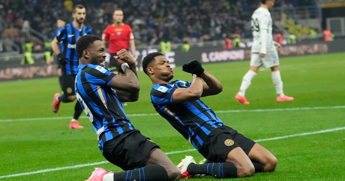 Denzel Dumfries scoort bij zege Inter, vervelende middag voor Jasper ...