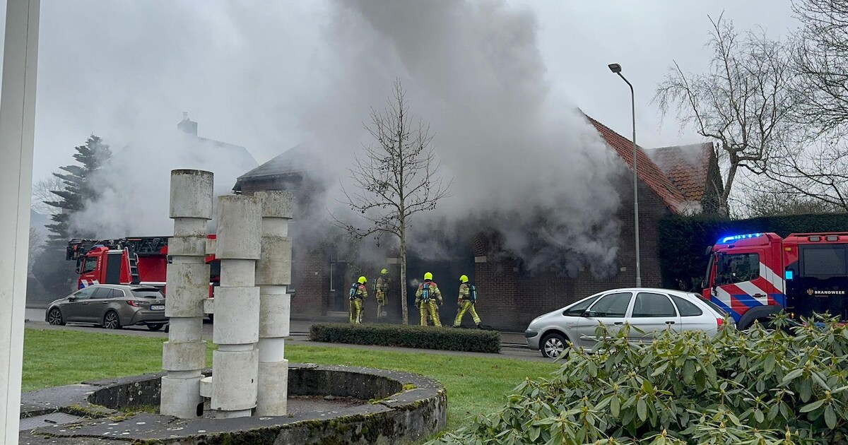 Woningbrand op Abshoven in Munstergeleen