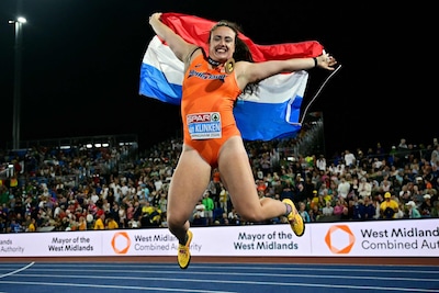 Jorinde van Klinken maakt favorietenrol helemaal waar en is Europees kampioene discuswerpen