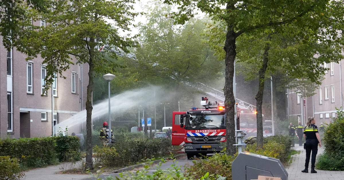 Brand uitgebroken in een berging in Amsterdam