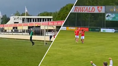 Heerlijke redding van Finn gekozen tot Moment van de Maand in het amateurvoetbal