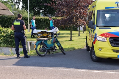 Gestolen brommer teruggevonden door ongeval in Lunteren