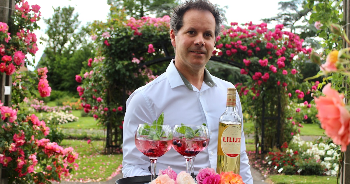 Horecaondernemer Martijn houdt diners in rozenpark: ‘We ontvangen de gasten ook met een rozencocktai