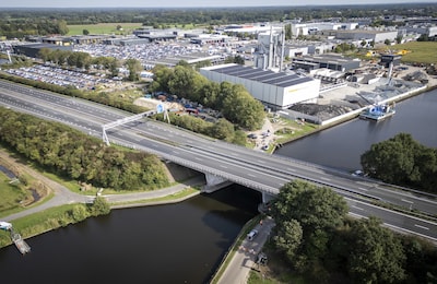 Hardenbergerbrug (A28) blijft zeker nog tot en met morgen dicht