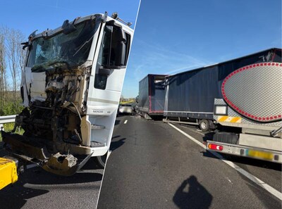 Ongeval op A27: weg richting het zuiden tot in de middag afgesloten
