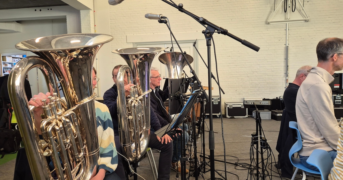 Röhr Kapel speelt blaasmuziek in De Wijk