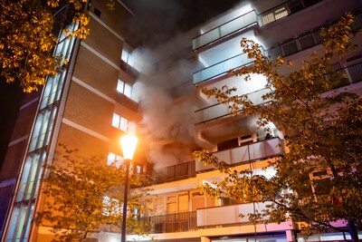Brand in flat op Heindijk in Rotterdam