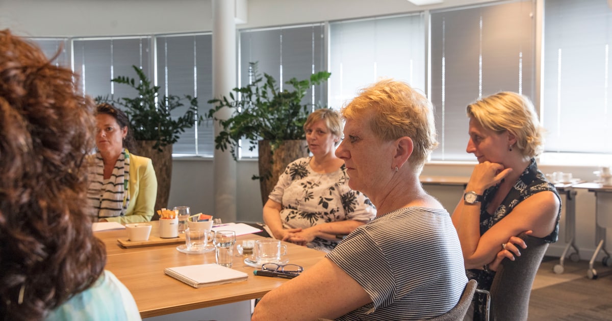 Netwerken voor vrouwelijk ondernemers in wintertuin Broeck Oudewater