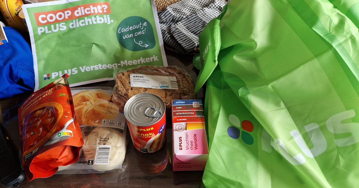 Plus verrast inwoners Ameide met gratis lekkernijen: groene tas aan voordeuren | Vijfheerenlanden