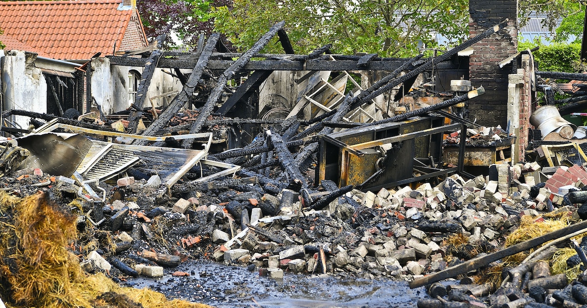 Schuurbrand in Hulsel laat diepe wonden na