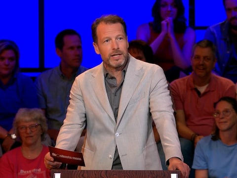 Herman van der Zandt raakt gefrustreerd in De slimste mens en vangt bot bij Paulien Cornelisse 