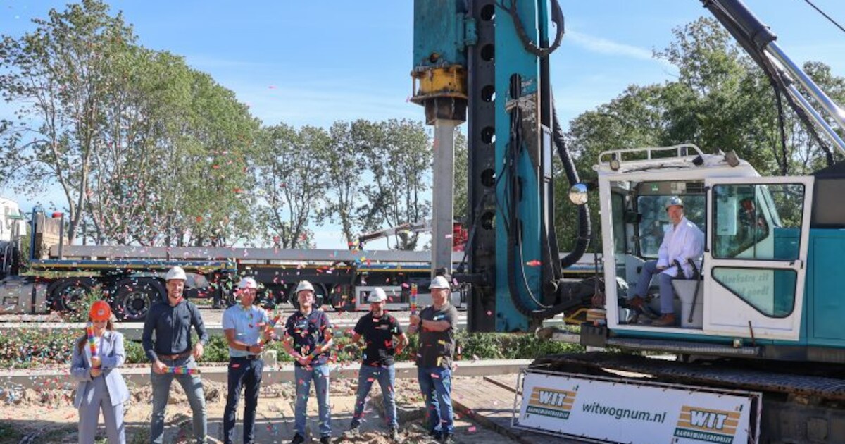 Eerste paal MFA Schellinkhout geslagen