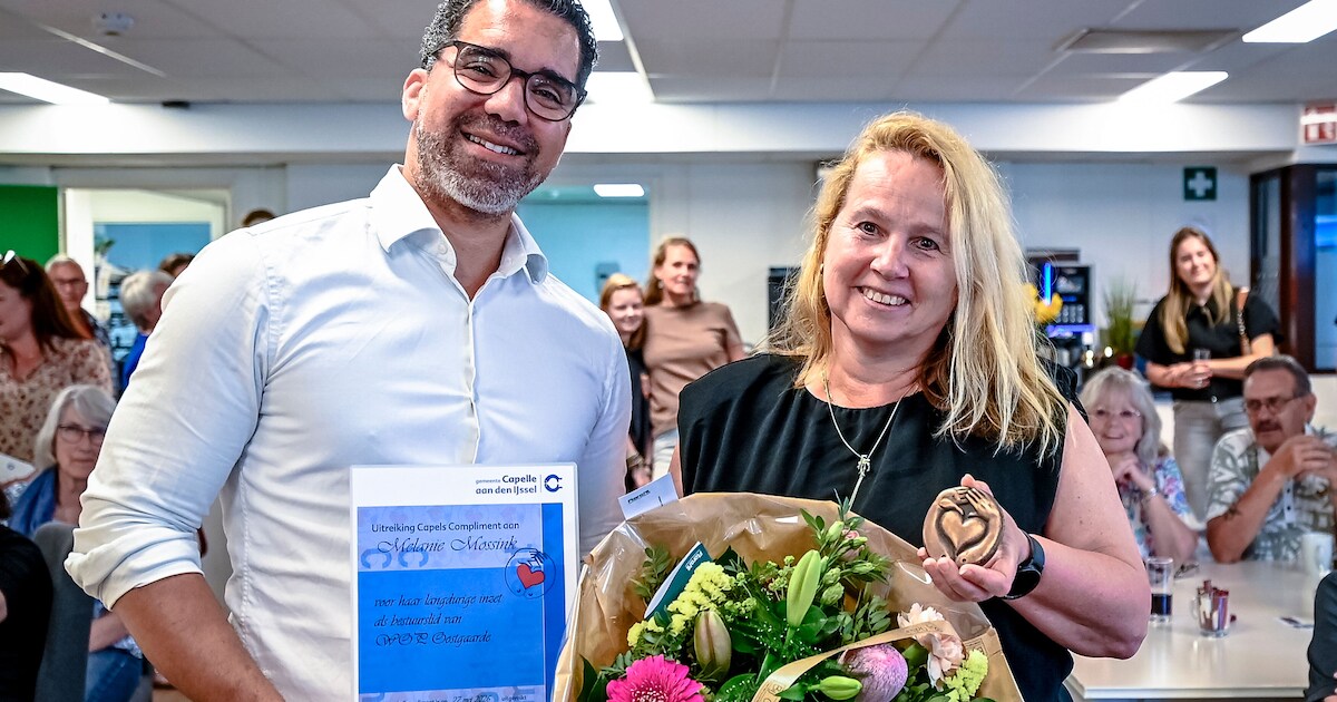Melanie Mossink geëerd met Capels Compliment