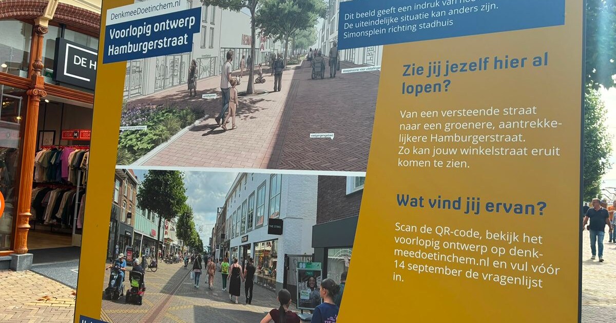 360 graden beelden: de Hamburgerstraat gaat volledig op de schop en de gemeente wil jouw mening wete