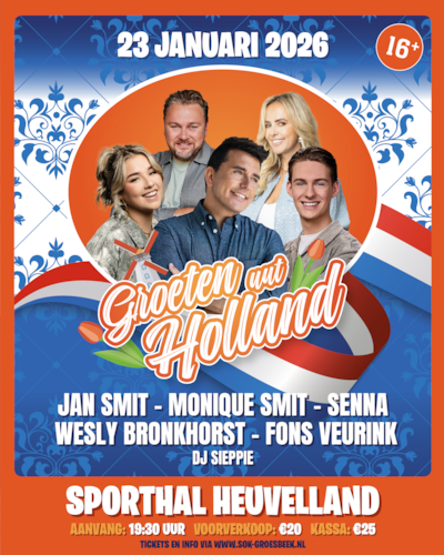 Groeten Uut Holland haalt Jan Smit naar Groesbeek