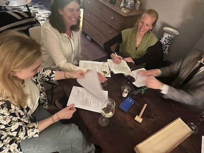 Nieuw bestuur buurtbarbecue Sint Antonielaan Arnhem