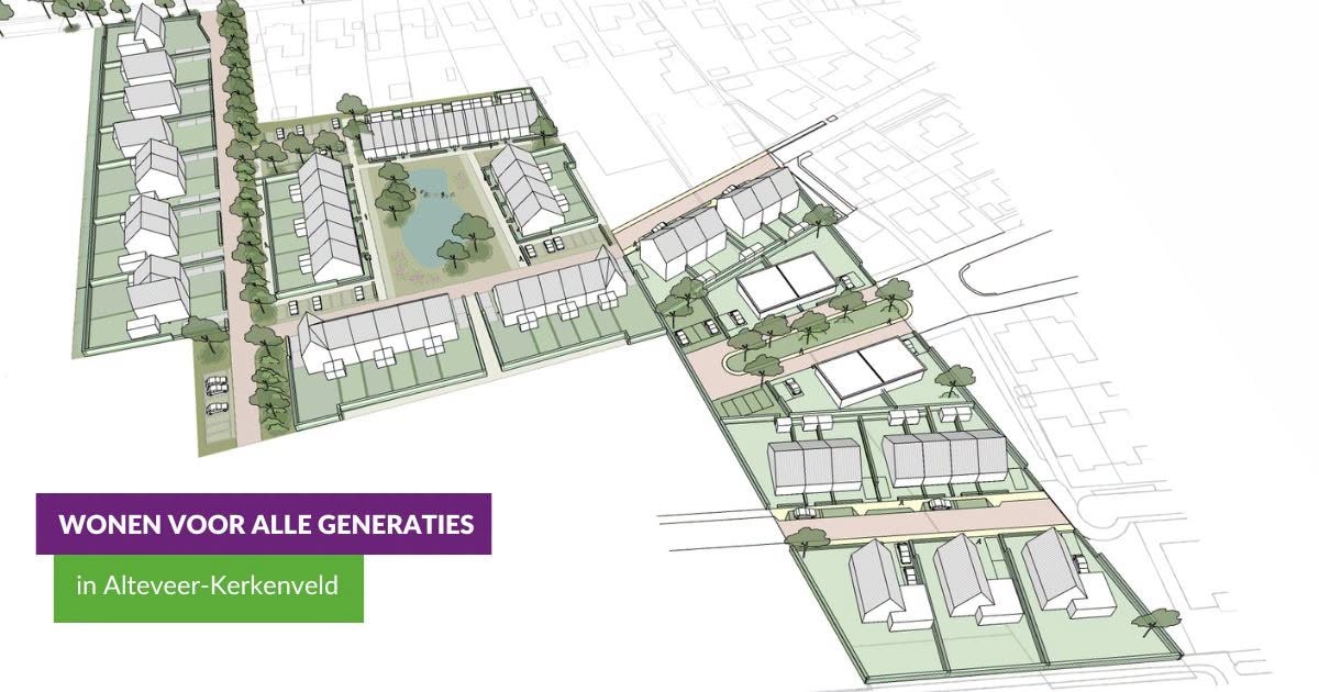 Plan voor 58 nieuwe woningen in Alteveer-Kerkenveld