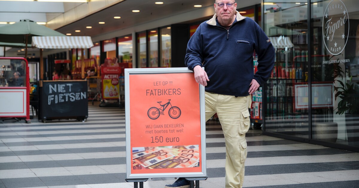 Ondernemers pakken fatbike-problemen aan met eigen borden: ‘Boetes tot 150 euro’