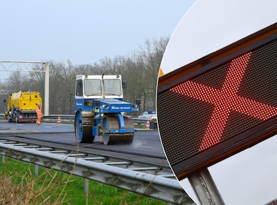 A50 en A58 richting Eindhoven dit weekend afgesloten wegens werkzaamheden