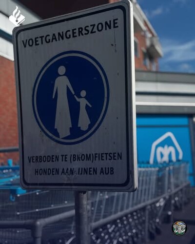 Politie ziet streng toe op fietsverbod bij winkelcentrum Plateau in Nissewaard