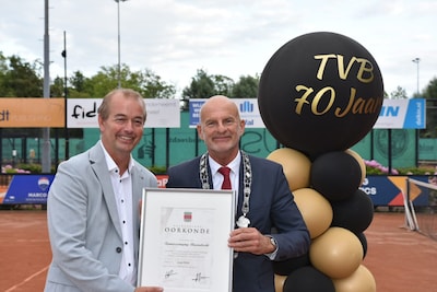 Waarderingsoorkonde voor Tennisvereniging Barendrecht