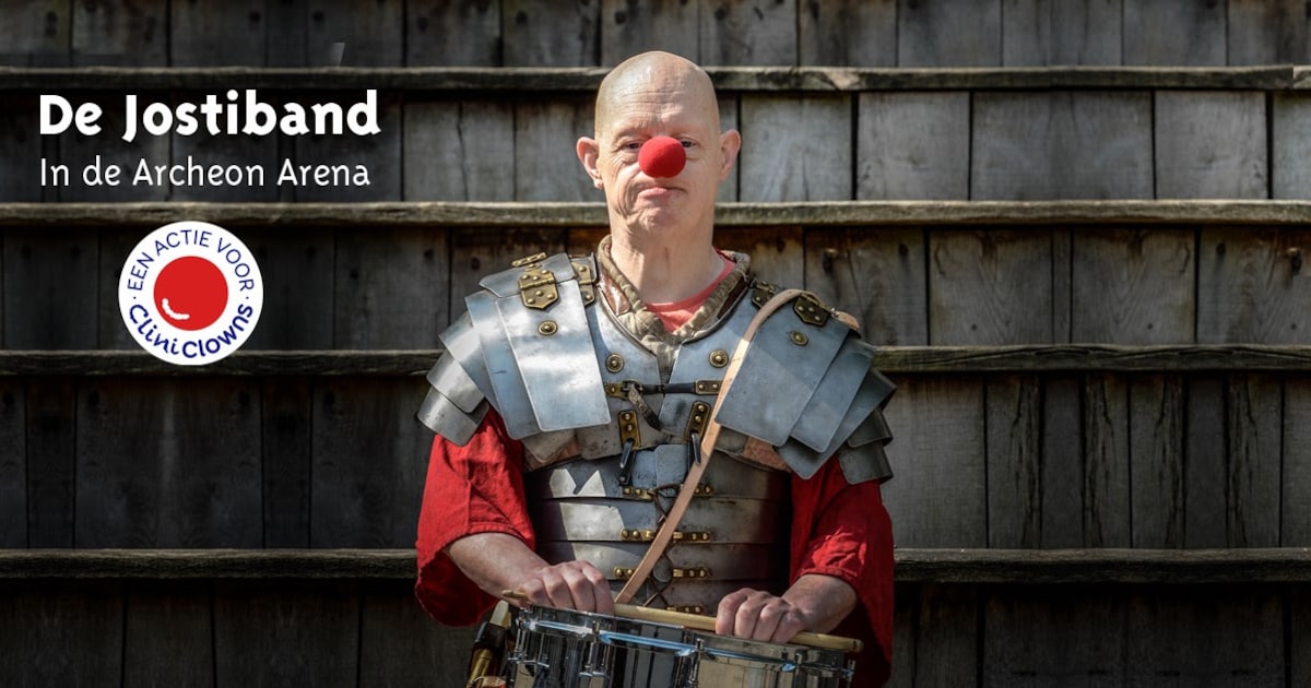 Jostiband met rode neus in Archeon